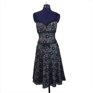 Arden B Black Lace Mid Length Dress